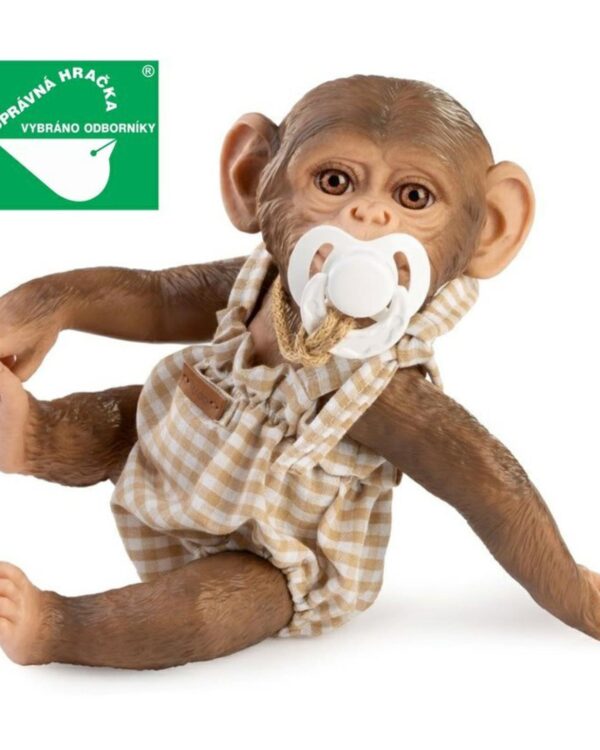 OPIČKA - realistická opička miminko s měkkým látkovým tělem - 32 cm Hledáte výjimečný dárek