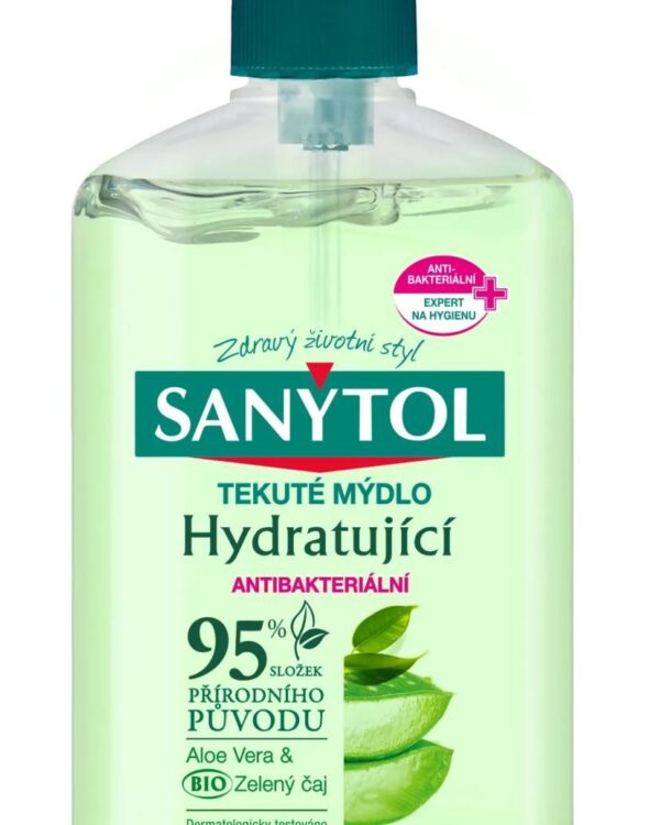 Sanytol dezi antibakteriální hydratující mýdlo 250ml Pravidelné mytí rukou je tím nejjednodušším způsobem jak předcházet infekcím. Antibakteriální hydratující mýdlo SANYTOL má hypoalergenní složení