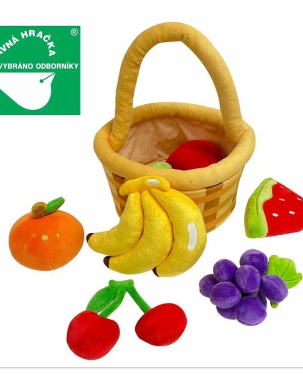 Plyšová hračka - Ovoce v košíku Proměňte dětskou hru na skutečné dobrodružství! Plyšový košík s ovocem je dokonalým doplňkem