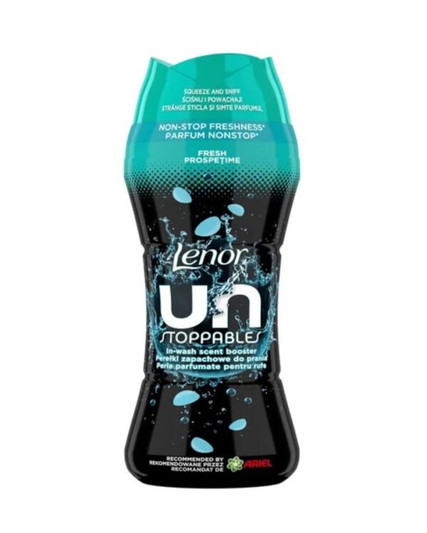 Lenor Unstoppables vonné perličky na praní 195gr Fresh Objevte intenzivní a dlouhotrvající svěžest s vonnými perličkami Lenor Unstoppables Fresh