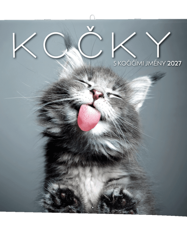 Kalendář nástěnný poznámkový Kočky BNL1 České jmenné měsíční kalendárium -PRO MILOVNÍKY KOČEK