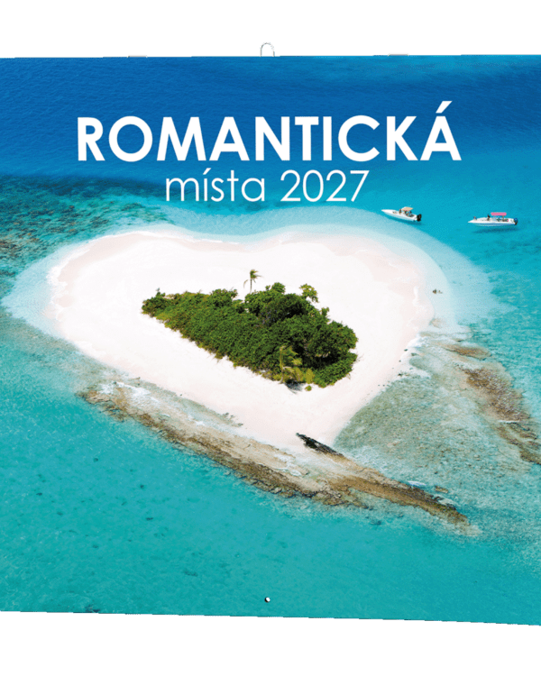 Kalendář nástěnný poznámkový Romantická místa BNL6 České jmenné měsíční kalendárium