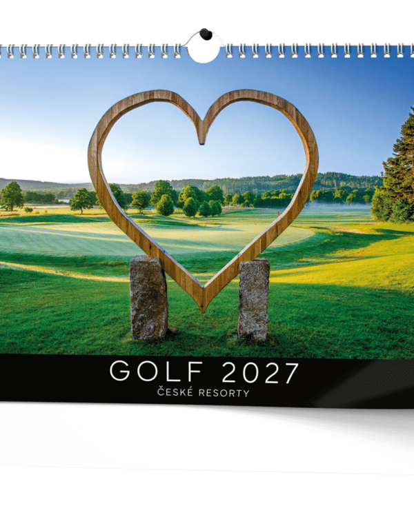 Kalendář nástěnný A3 Golf- České resorty BNS3 Mezinárodní měsíční kalendárium
