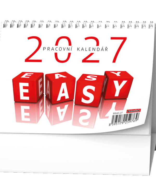 Kalendář stolní pracovní EASY BSA5 České týdenní  jmenné kalendárium 