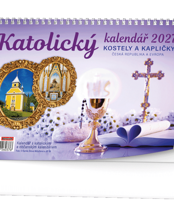 Kalendář stolní žánrový týdenní Katolický BSC4 České týdenní jmenné kalendárium - katolické a občanské.