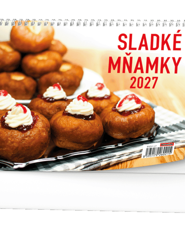Kalendář stolní žánrový týdenní Sladké mňamky BSD11 České týdenní jmenné kalendárium 