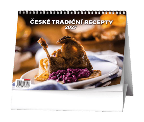 Kalendář stolní žánrový týdenní České tradiční recepty BSD8 Kalendář stolní žánrový týdenní České tradiční recepty BSD8 České týdenní jmenné kalendárium