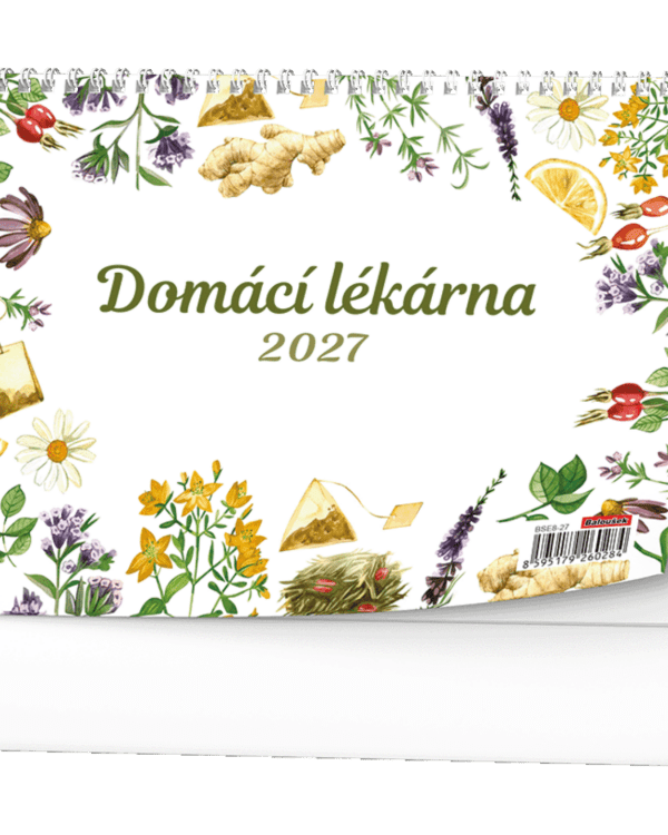 Kalendář stolní žánrový týdenní Domácí lékárna Herber BSE8 České týdenní jmenné kalendárium