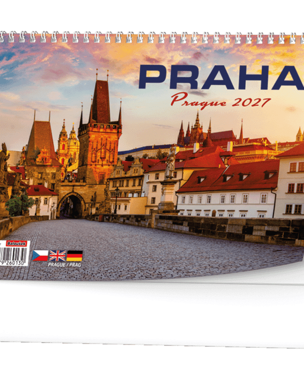 Kalendář stolní žánrový týdenní Praha BSH0 České týdenní jmenné kalendárium 