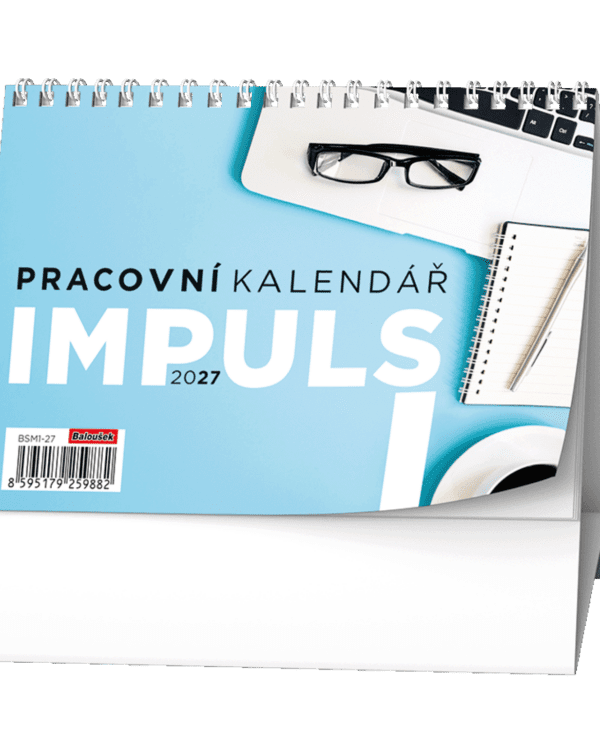 Kalendář stolní pracovní čtrnáctidenní  Impuls I. BSM1 Praktický pracovní kalendář se čtrnáctidenním kalendáriem v menším formátu.