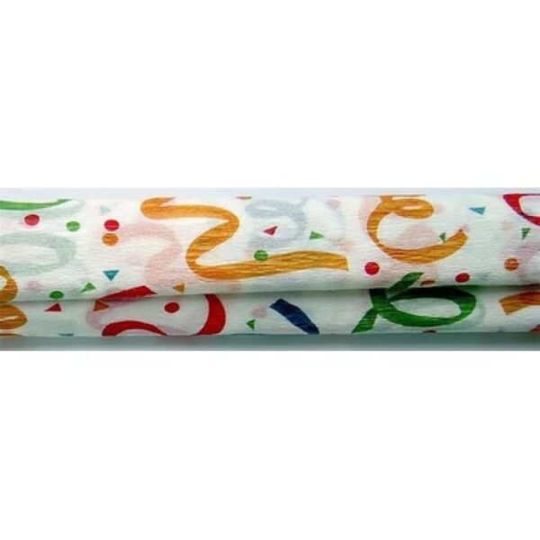 Papír krepový COOL motiv stuha Papír krepový COOL motiv stuha Krepový papír s unikátním motivem stuhy je ideální volbou pro kreativní tvoření s dětmi