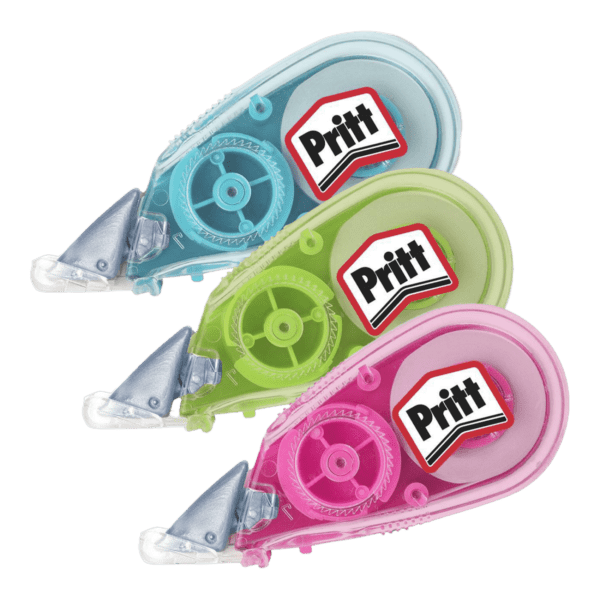 Korekční strojek Pritt Micro Rolly 5mm x 6m Korekční strojek Pritt Micro Rolly 5mm x 6m Recyklovaný jednorázový roller v praktické mini velikosti. Dva způsoby použití tzv. push a pull aplikace. Pro dosažení optimálních výsledků aplikujte pásku pod úhlem 45°.Parametry:-návin pásky: 16 m