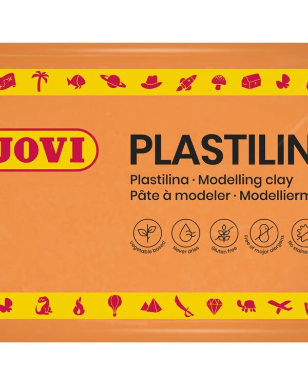 Modelína JOVI 350g oranžová - 7204K Modelína JOVI na rostlinné bázi v zábavných barvách. Je velmi dobře tvarovatelná
