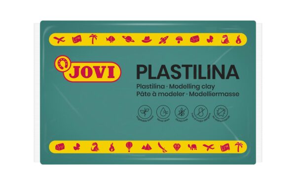 Modelína JOVI 350g zelená tmavá - 7211k Modelína JOVI 350g zelená tmavá - 7211k Modelína JOVI na rostlinné bázi v zábavných barvách. Je velmi dobře tvarovatelná