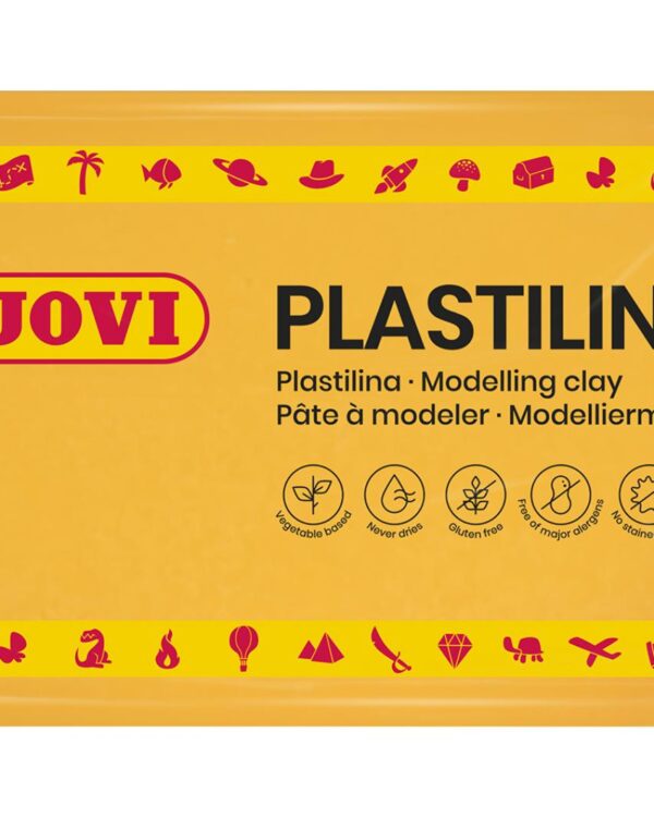 Modelína JOVI 350g žlutá tmavá - 7203k Modelína JOVI na rostlinné bázi v zábavných barvách. Je velmi dobře tvarovatelná