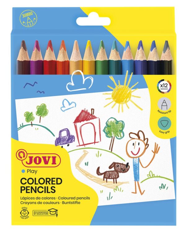 Pastelky JOVI trojhranné JUMBO 12ks