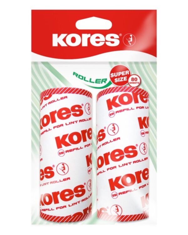 Náhradní odchlupovací váleček KORES 2ks Náhradní válečky KORES pro odchlupovací váleček perfektně odstraňují vlasy