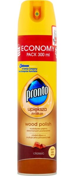 PRONTO proti prachu classic wood hnědé 250ml PRONTO proti prachu classic wood hnědé 250ml Pronto sprej Clasicc wood dokonale odstraňuje prach