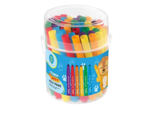 FIXY JOVI BABY jumbo 36 ks v boxu - 1236 FIXY JOVI BABY jumbo 36 ks v boxu - 1236 Vysoce kvalitní omyvatelný fix JOVI ideální pro naše nejmenší. Díky své velikosti a pevnému hrotu umožňuje i těm nejmenším bez námahy klouzat po papíře a vytvářet skvělá umělecká díla. Nevysychající inkoust je vyroben z vysoce kvalitních potravinářských barviv.
