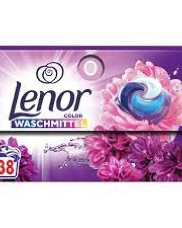 Kapsle na praní Lenor na barevné - 38 kapslí Univerzální gelové kapsle Lenor