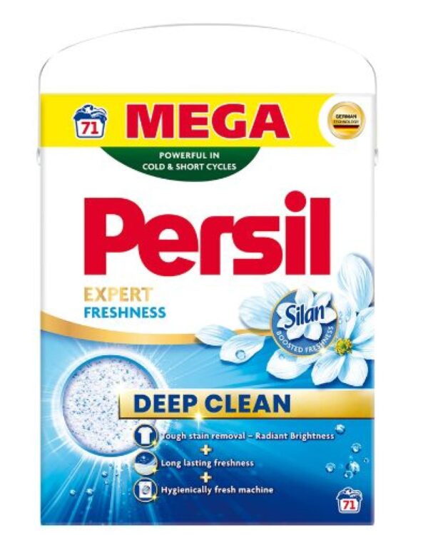 Prášek na praní Persil 4kg/71PD na bílé BOX Dopřejte svému prádlu dokonalou čistotu a dlouhotrvající svěžest s pracím práškem Persil Deep Clean Expert Freshness na bílé prádlo. Díky pokročilé technologii hloubkového čištění účinně odstraňuje i odolné skvrny