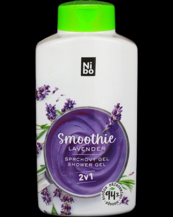 Šampon a prchový gel Nibo dámský 2v1 mix 500ml Sprchový gel a šampon NIBO Smoothie 2v1 je dostupný v několika voňavých variantách