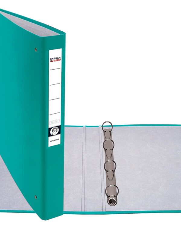Pořadač A4/4 kroužky 4cm PP tyrkysový Praktický 4kroužkový pořadač formátu A4 pro přehledné ukládání a archivaci dokumentů. Pevná konstrukce