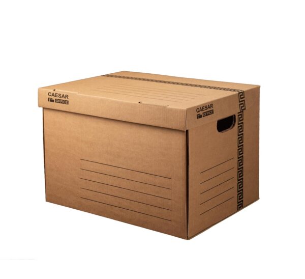 Kontejner archivní úložný box na 5ks ANGEL Kontejner archivní úložný box na 5ks ANGEL Kontejner pro snadné ukládání a archivaci dokumentů. Vyrobeno z kvalitní třívrstvé vlnité lepenky. Speciální konstrukční prvky umožňují stohování kontejnerů. Skvělý pomocník do všech kanceláří